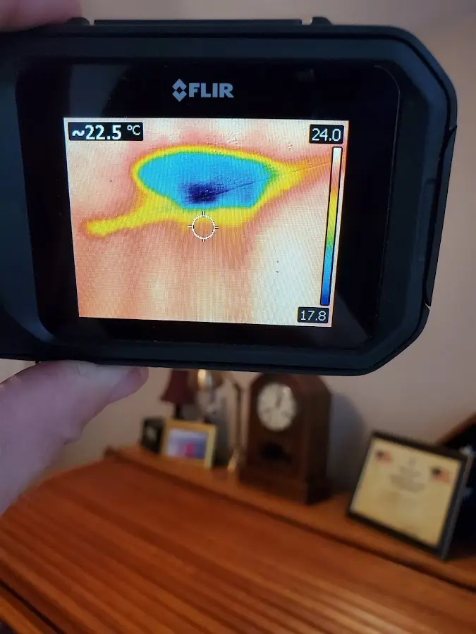 Thermal imaging inspection for water damage in Lakeside